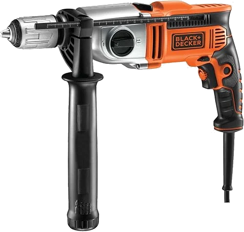Taladro percutor con cable BLACK+DECKER de 1100 W y 2 velocidades