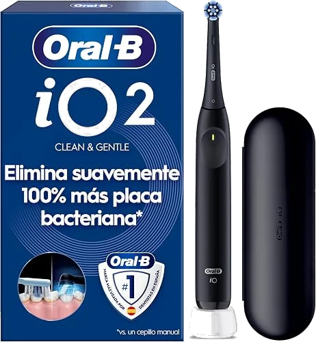 Oral-B iO 2 cepillo de dientes eléctrico con 1 cabezal, Negro Noche