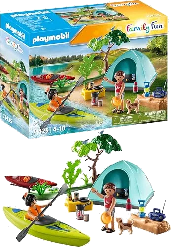 PLAYMOBIL Family Fun 71425 Camping con Hoguera