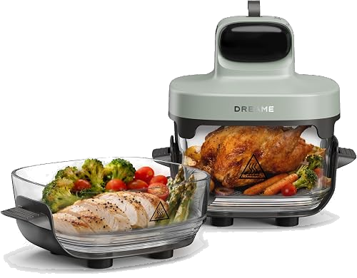 Freidora de aire Dreame Tasti de vidrio 5 en 1 (2,5 L + 4,5 L)