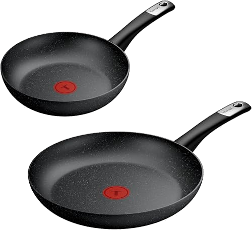 Juego de 2 sartenes Tefal Explore Stone de aluminio efecto piedra