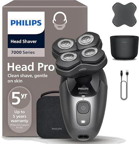 Afeitadora de cabeza Philips Serie 7000 Pro con cabezal flexible 360°