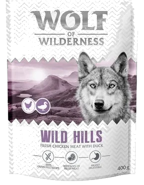 Wolf of Wilderness Adult Wild Hills pato, pienso 12 + 2,4 kg gratis