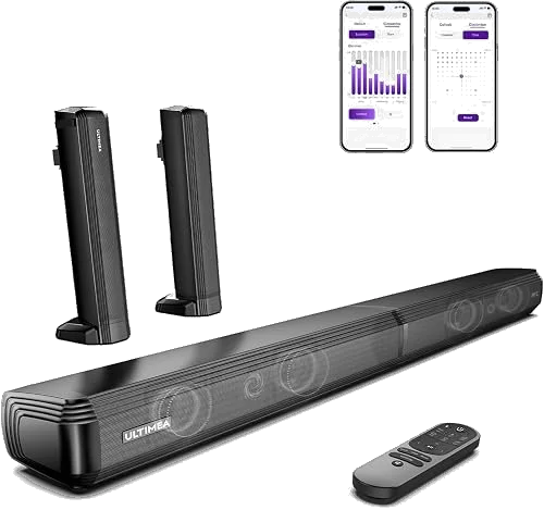 Barra de sonido ULTIMEA 2.2ch divisible 2 en 1 con Bluetooth