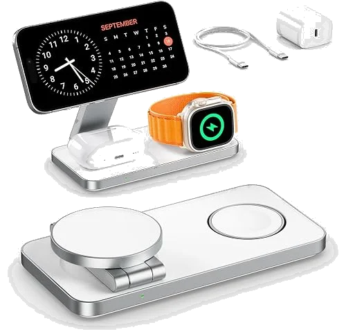 EXW cargador inalámbrico magnético 3 en 1 plegable