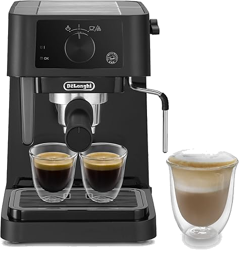 Cafetera espresso manual De'Longhi Stilosa con espumador de leche